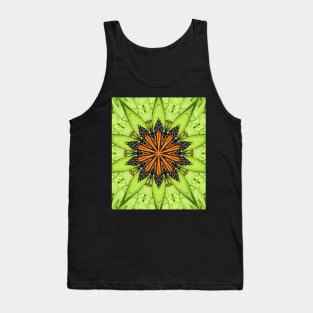 Unique Kaleidoscope Monarch Butterfly on Flower Tank Top